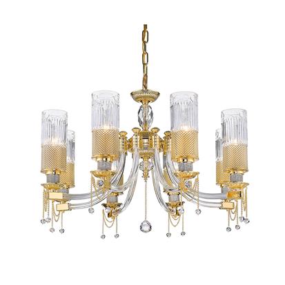 Hanse Luxury Golden Clear Glass LED Chandelier  HS51433-6