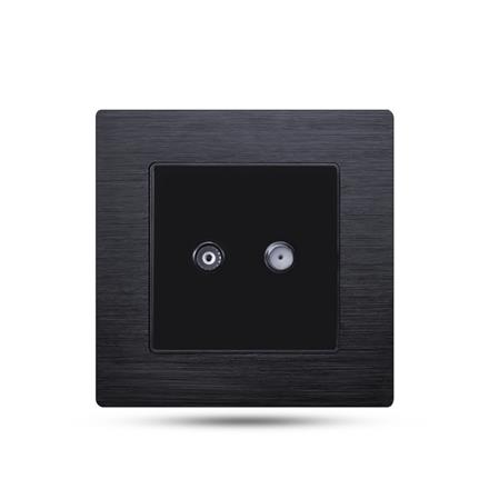 living room 220v 1 gang satellite tv wall socket  F71-056