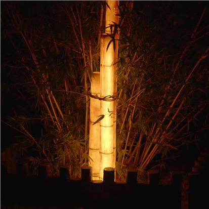 Larger size chinese style bamboo log pathway lamps for garden  HS-CP7017-2