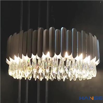 Hanse Modern Titanium Luxurious Crystal Led Chandelier  HS319-500 titanium