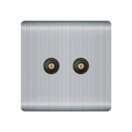 2 way tv/fm/sat catv wall socket/wall outlet  Q1 2 TV socket
