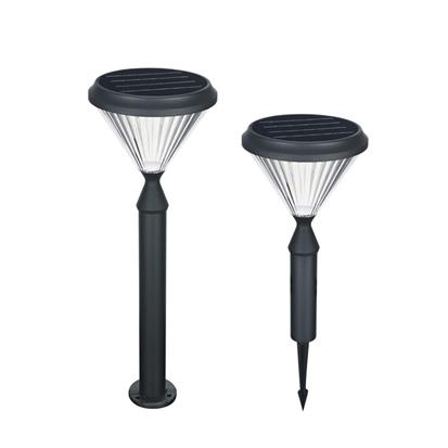 Black modern waterproof solar pathway lights for lawn, patio, yard, walkway, driveway  HS-ZC-ZTD4104-2