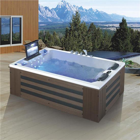 Outdoor Whirlpool Bath / Chinese Spa Bathtub Outdoor Price  HS-A9045