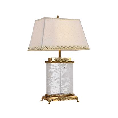 Hanse Clear Crystal Stone Brass Table Lamp  HS-8220T-1A-4