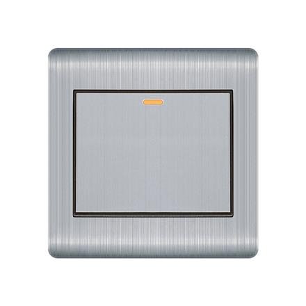 Luxurious stainless steel brushed china electrical light electric switches price  Q1 16A 1gang 1way switch