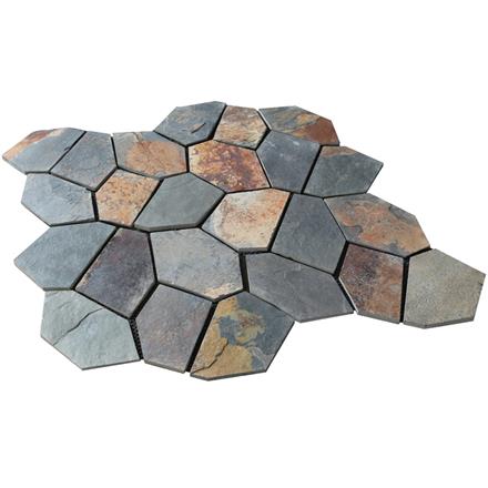 Coloured Garden Patio Paving Stone Tile Customized Size HS-WT111