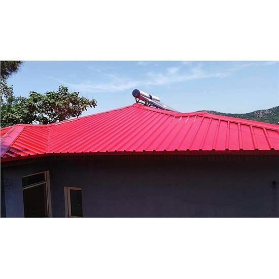Red Clear Zinc Corrugated Roofing Sheets Size India For Cameroon Customized Size HS-SR04