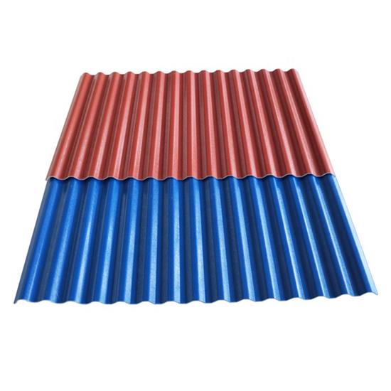 Blue Corrugated For Greenhouses Asa Pvc Two Layers Interlocking Plastic Roof Tiles Roofing Sheet In Meters Customized Size ASAS-18