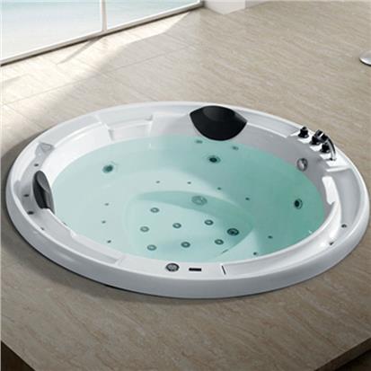 Large Circular 2 Person Massage Acrylic Bathtub Luxury Series  HS-A9008