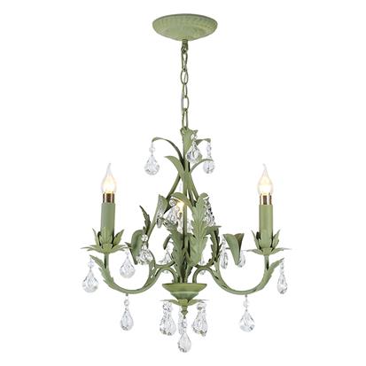 Hanse Avocado Green Iron Chandelier  HS-ART9004