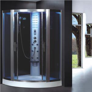 1200X1200 Blue Tempered Glass Sliding Door Shower Steam Bath  HS-SR065