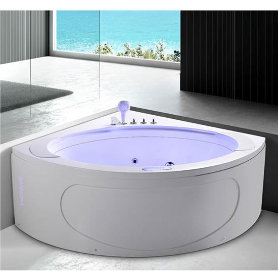 Cheap 2 person corner massage jet whirlpool indoor jacuzi bathtub supplier  HS-A9177