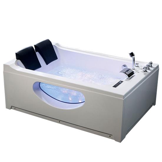 HS-B287 rectangular 2 person big size sex massage hot bathtub with faucets  HS-B287