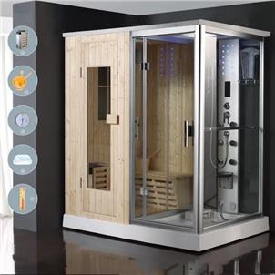 Steam Sauna Shower Combination Sauna Steam Room Combination  HS-SR0134