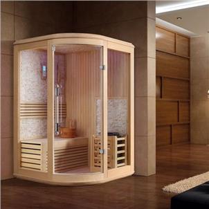 120 Dry Heat Home One Person Mini Corner Sauna Room  HS-SR12101