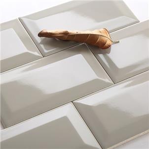 Grey Glossy Ceramic Tile 75 x 150mm 751502BX