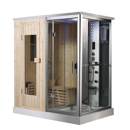 HS-SR013 mini 2 person dry solid wood sauna room  HS-SR0139