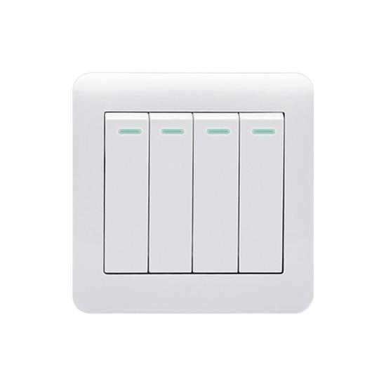 australian standard modern four gang wall light switches for homes  HS-TT-0004-3