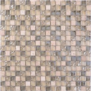 Pink Glazed Artificial Stone Tile Customized Size QJ007