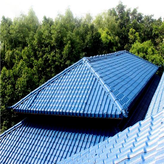 Blue New Type Synthetic Resin Asa Pvc Roof Tiles Clear Plastic Color Coated Roofing Sheets Prices In Ghana Customized Size ASAS-5