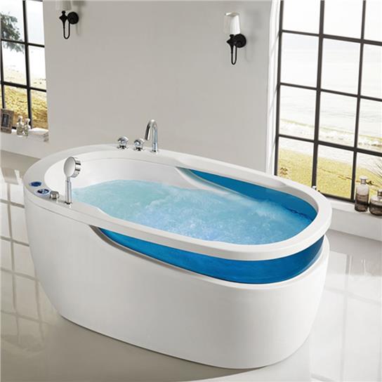 New Extra Large Clear Acrylic Transparent Glass Bathtub Price  HS-A9056