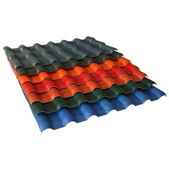 Coloured Promotion Price Of Eco-Friendly A+Pvc Asa Synthetic Resin Color Roofing Shingles Light Weight Roof Tile Customized Size ASAS-14