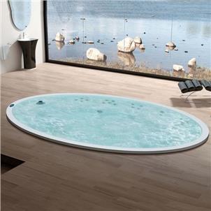 4.5m Family Size Oval Shaped Hot Tub Prefab Pool Inground  HS-PC04CH4