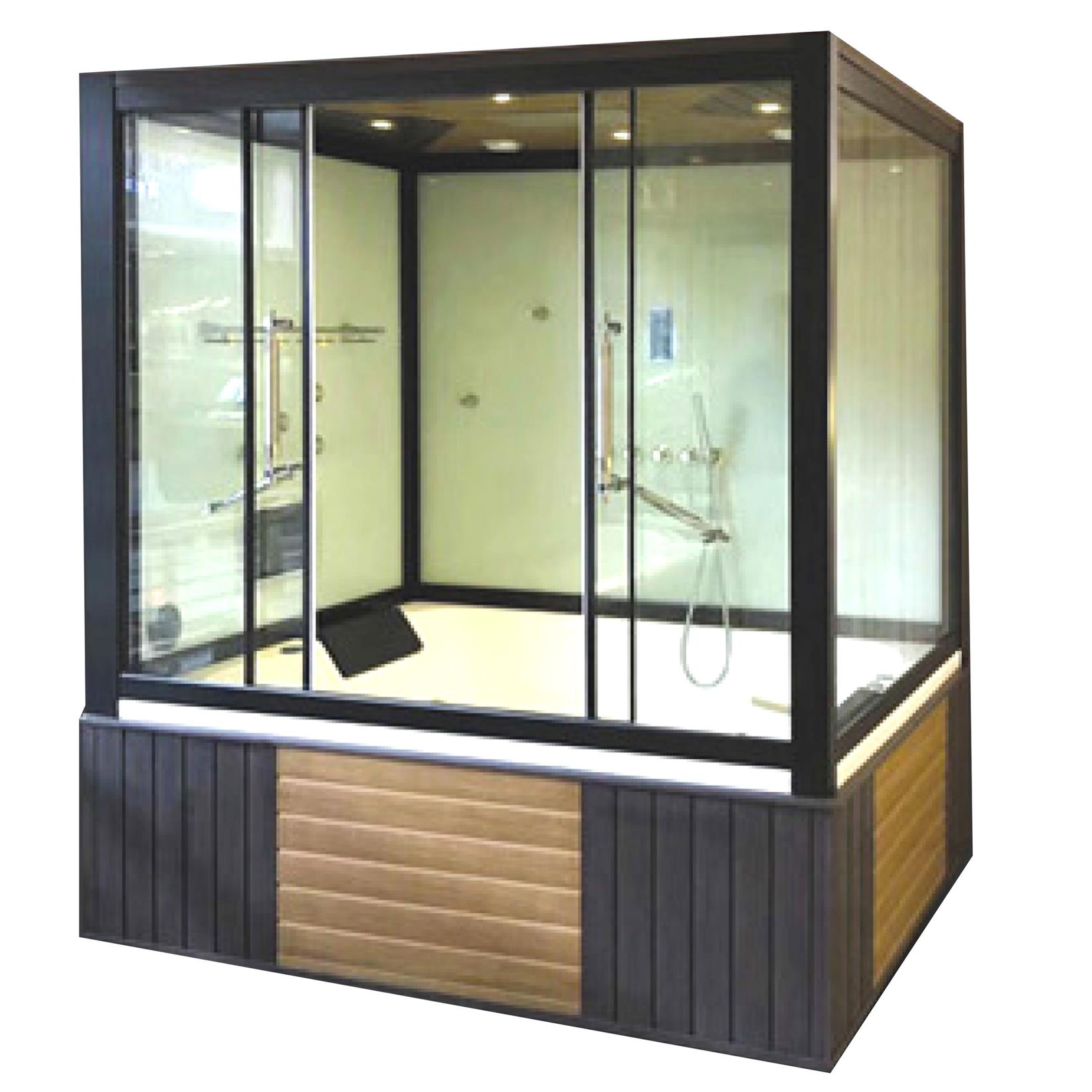 Italian Steam Shower Cabin/ Steam Bath Box/ Steam Room With Tub Steam Bath Shower Room  HS-A9141