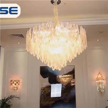 Hanse Modern Cone Shape Clear Crystal LED Chandelier  HS159-1300