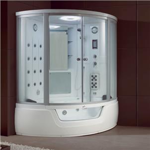 Home Bathroom Compact Aqua Glass Hydromassage Steam Shower Cabin  HS-SR2271