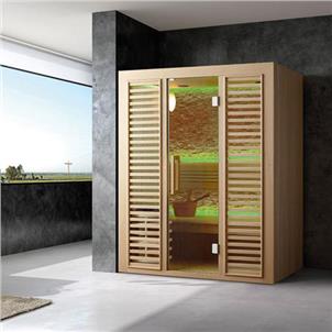 Commercial with Culture Stone White Poplar Wood Dry Sauna Rooms  HS-SR14094
