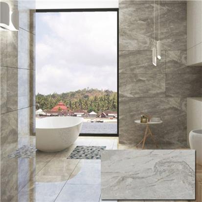 Light Grey Polished Porcelain Wall Tile 900 x 1800mm BG189R09-80