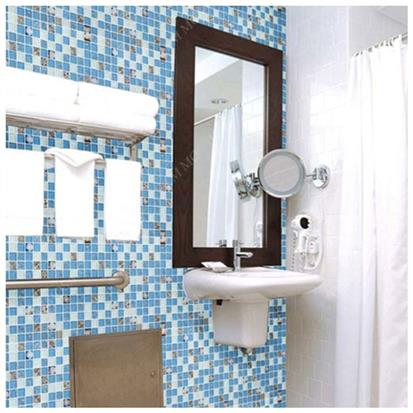 Blue Polished Glass Mosaic Tile 300 x 300mm FD-88