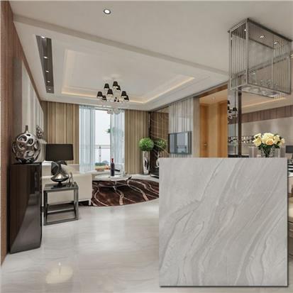 Light Grey Polished Ceramic Floor Tile 600 x 600mm HB6322