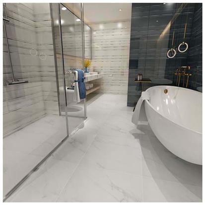 White Polished Porcelain Floor Tile 600 x 600mm HM6903M