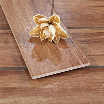 Brown Glazed Ceramic Wood Tile 150 x 800mm HMF815762