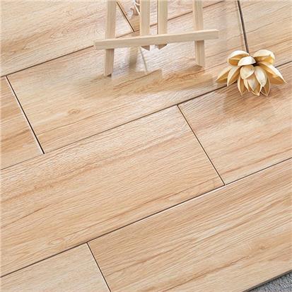 Beige Glazed Ceramic Wood Tile 150 x 900mm HMF915605