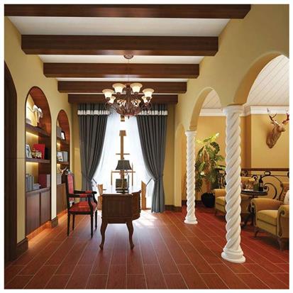 Red Glazed Ceramic Wood Tiles Size 150, Red Floor Tiles For Living Room