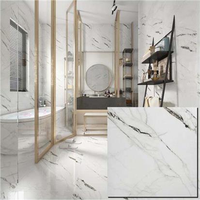 White Polished Ceramic Floor Tile 600 x 600mm HYH6246PA