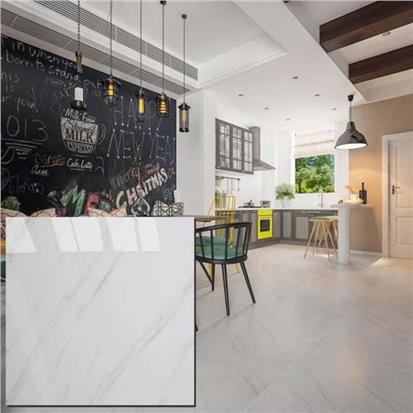 White Polished Ceramic Floor Tile 600 x 600mm HYH8019PA