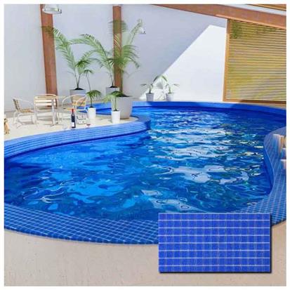 Blue Polished Ceramic Tile 300 x 300mm LA36