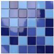 Blue Polished Ceramic Wall Tile 300 x 300mm MD002T