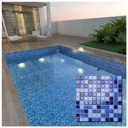 Blue Polished Ceramic Tile 300 x 300mm MD018T