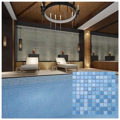 Blue Polished Ceramic Tile 300 x 300mm MD066T