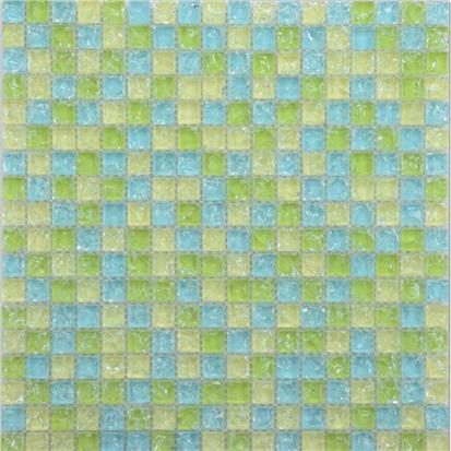 Green Polished Glass Mosaic Tile