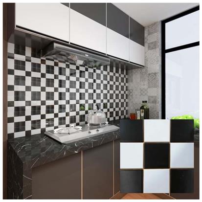 Black Polished Ceramic Tile 300 x 300mm YPNQH8991