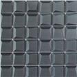 Black Polished Glass Mosaic Tile 300 x 300mm YQ1089