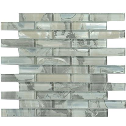 Green Polished Glass Mosaic Tile 300 x 300mm YQ1108