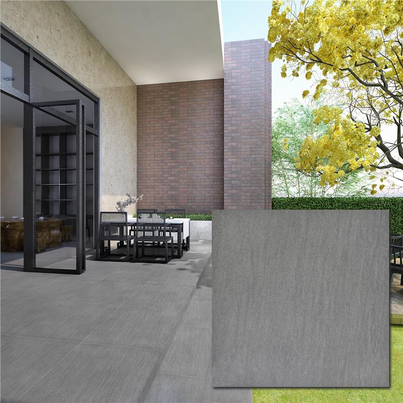 Grey Outdoor Patio Swimming Pool Porcelain Floor Tile 600Mm 20Mm Gray Driveway 300 x 300mm HA602U