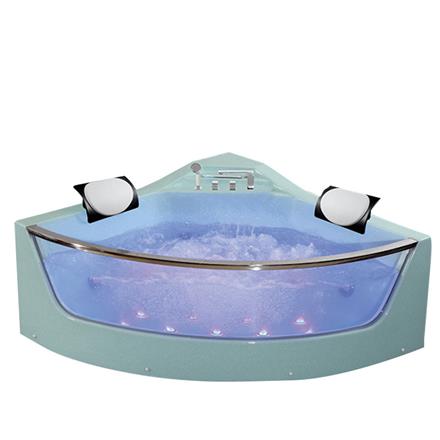 HS-B309 champagne glass 2 person massage corner bathtub 1400mm  HS-B309